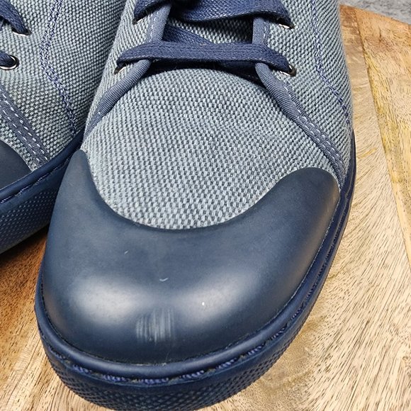 Fitflop Christophe Casual Shoes Men's Size 11 Blue Canvas Cap Toe Sneakers - Picture 6 of 10